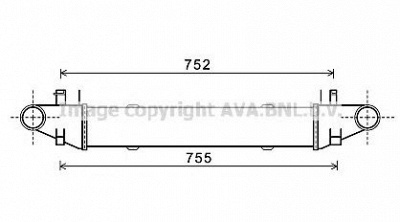 AVA QUALITY COOLING ms4557 -  Интеркулер